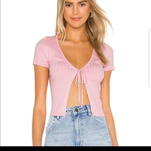 Superdown tie front top